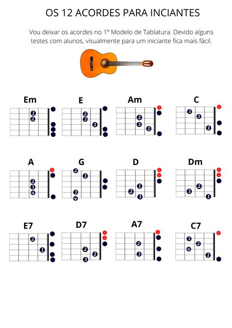 Acordes de Violão 12 Acordes para o Iniciante Tocar Bem Violão Blog