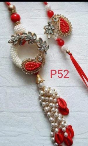 Beaded Tie And Pour In Hand Beautiful Bhaiya Bhabhi Rakhi At Rs 70 Pair