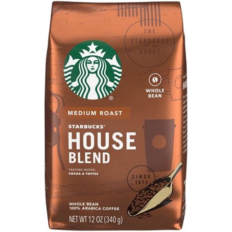 Starbucks Ground Coffee Medium Roast House Blend Oz Vitacost