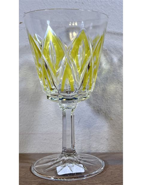 Glass Wine Glass On Foot Large Model VMC Reims Verreries