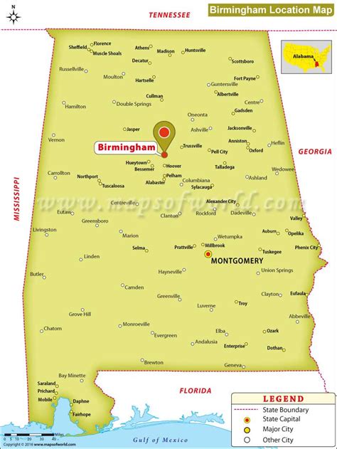 Birmingham Alabama Map Marjy Shannen