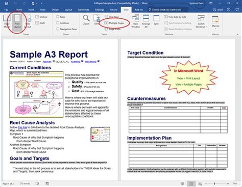 Sample A3 Report Problem Solving Template Problem Solving Report