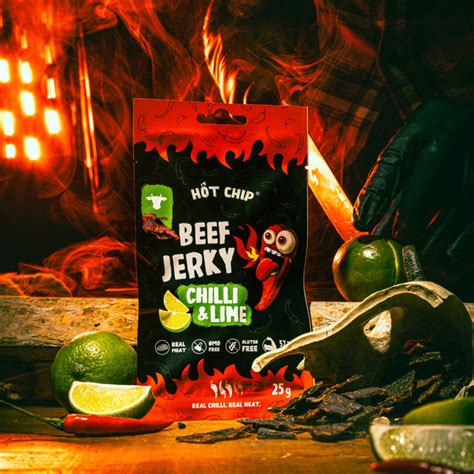 Jerky Chilli And Lime 25 G Real Chilli Real Heat