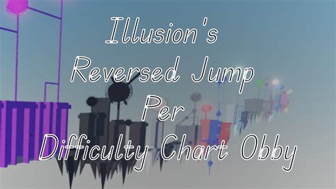 Illusion S Reversed Jump Per Difficulty Chart Obby All Stages