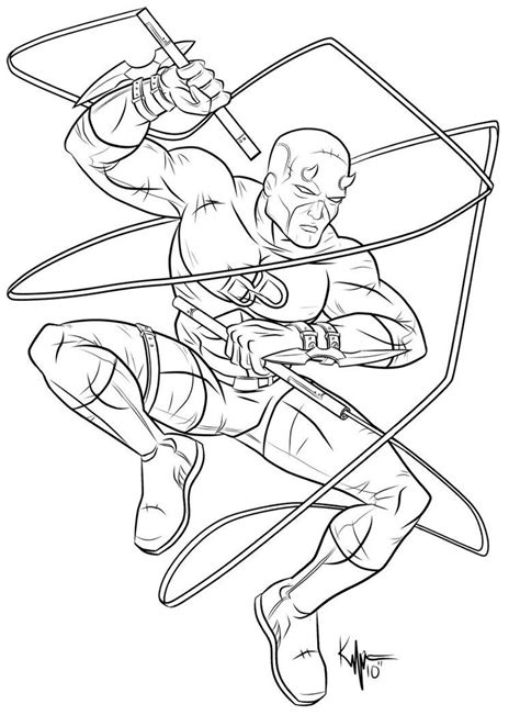 Daredevil Coloring Pages Add A Sense Of Adventure To Your Coloring