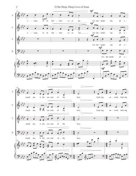 O The Deep Deep Love Of Jesus 4 Part Digital Sheet Music Sheet Music Plus