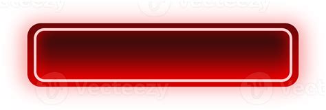 Red Neon Button 10976218 Png