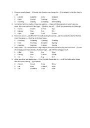 B1 Phrasal Verbs Multiple Choice ESL Worksheet By Mejda