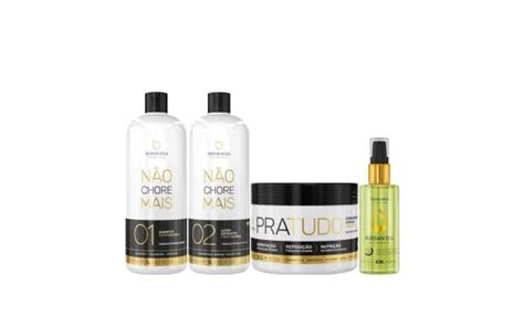 Borabella Kit Não Chore Mais 1L Pratudo 300g Argan 60ml