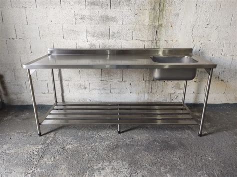 Mesa De Inox Cuba Para Cozinha Industrial Abc Steel