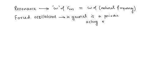 SOLVED Distinguish Between Forced Vibrations And Resonance Draw Neat