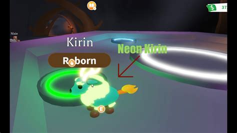 Roblox Adopt Me Neon Kirin Youtube