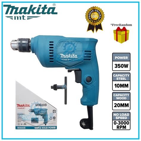 Jual Mesin Bor Tangan 10mm MAKITA M0600B Electric Drill Bor Listrik