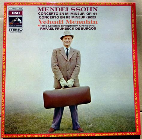 Amazon EMI C 069 02266 Yehudi Menuhin Mendelssohn Concerto