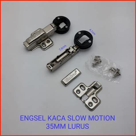 Jual Engsel Sendok Kaca 35 Mm Slow Motion Lurus Bengkok Soft Close