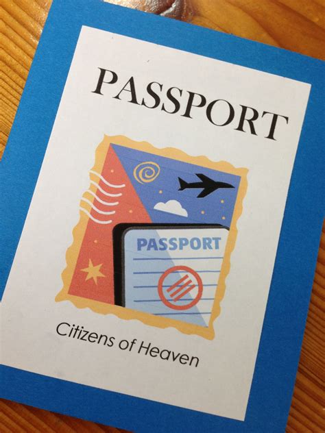 Creative Diy Passport For Missions Flight