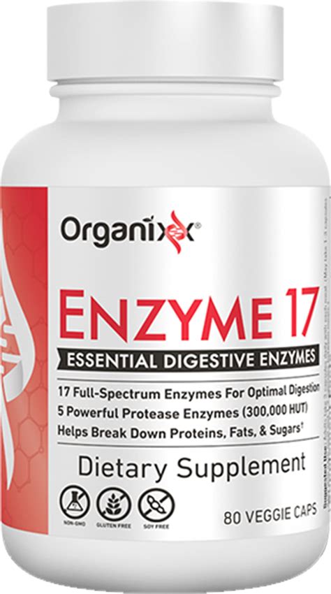 Buy Organixx Enzyme 17 Essential Digestive Enzymes For Optimal Digestion And Gut Support For