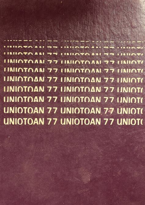 1977 yearbook from Unioto (Union-Scioto) High School from Chillicothe, Ohio