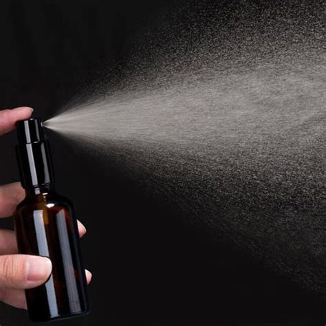 Flacon Spray Vide 50ml Ambré Bouteille Spray Verre avec Brouillard de