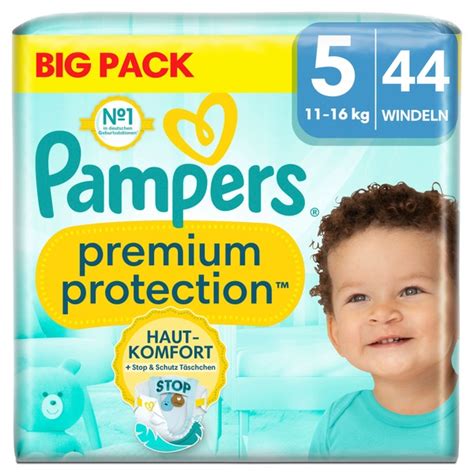 Pampers Premium Proctection Windeln Gr 5 11 16 kg Big Pack 44 Stück