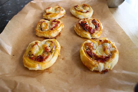 Prosciutto Sundried Tomato Olive And Mozzarella Palmiers