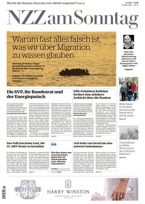 Nzz Am Sonntag Subscriptions Pressreader