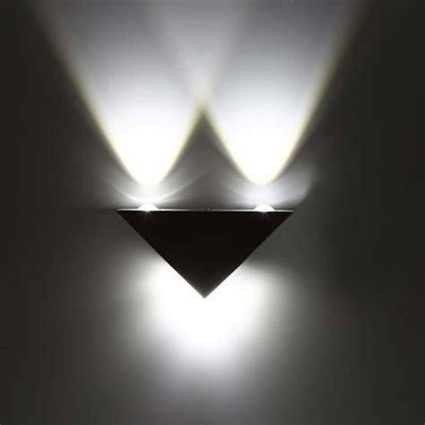 TMISHION Applique Murale 3W LED Aluminium Triangle Applique Moderne