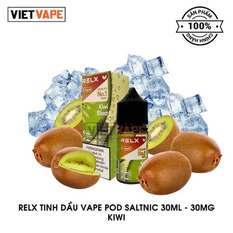 Relx Kiwi Salt Nic Ml Tinh D U Vape L Nh Ch Nh H Ng