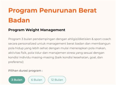 Program Menurunkan Berat Badan Sirka Solusi Weightloss