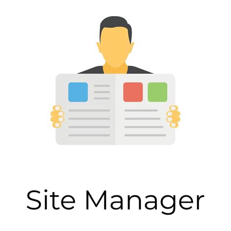 Trendy Site Manager 14692529 Vector Art at Vecteezy