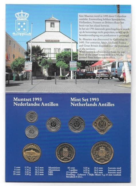 Netherlands Antilles Pcs Mint Coin Set Cent Gulden