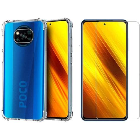 Kit Compatível Celular Xiaomi Redmi Poco X3 Poco X3 NFC Capa