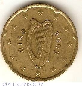 20 Euro Cent 2003 Euro 2002 prezent Irlanda Monedă 18773