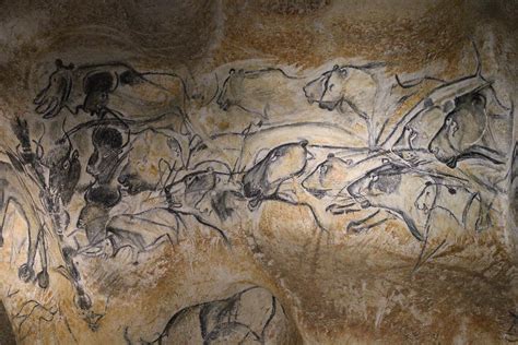 Panel Of The Lions Chauvet Cave Replica Illustration World