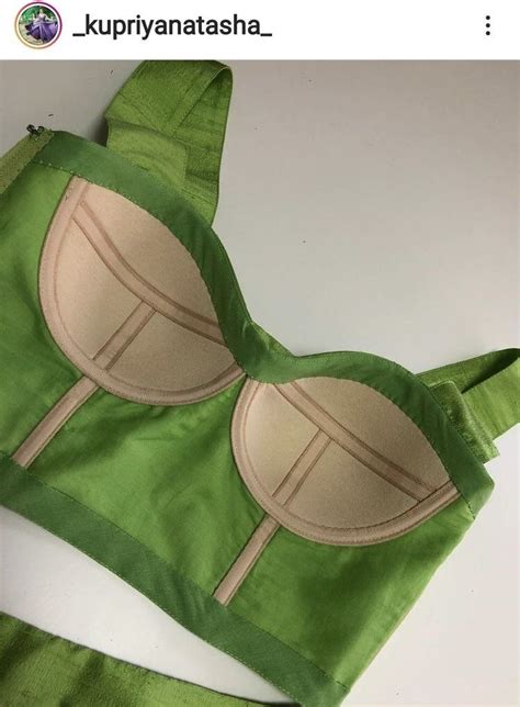 Green Front Zipper Bra