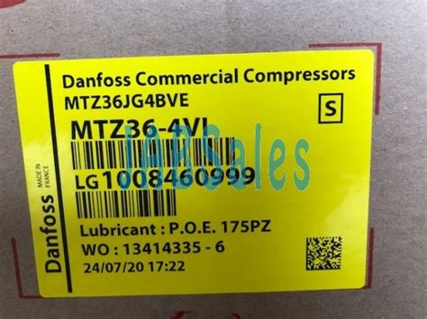 Compressor Mtz Vi Maneurop Danfoss Mtz Jg Bve