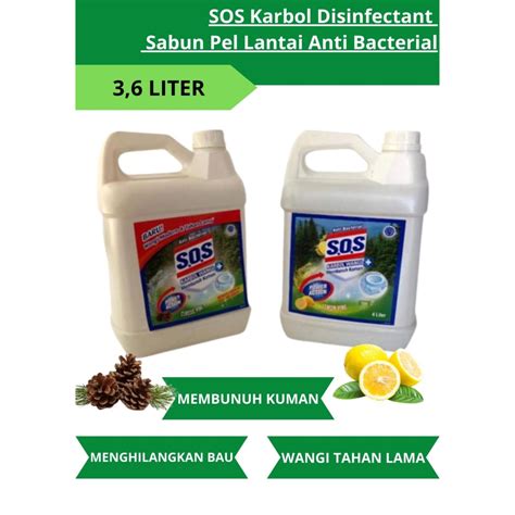 Jual Jual SOS Karbol Disinfectant Sabun Pel Lantai Anti Bacterial 3 6