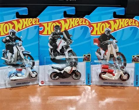 Hot Wheels Motos Moto Ducati Moto Honda Y Moto Super Cub Mercadolibre