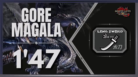 MHR SB 災厄の黒き蝕 Gore Magala 1 47 12 Longsword 太刀 YouTube