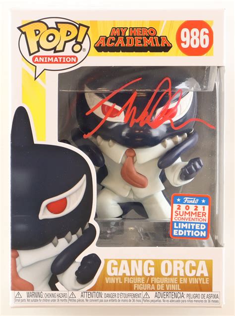 Tyler Walker Signed My Hero Academia Gang Orca Funko Pop Vinyl