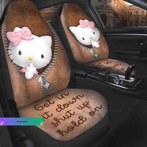 Hello Kitty Car Seat Covers Cute Hello Kitty Seat Covers Kawaii Hello Kitty Car Seat Protector