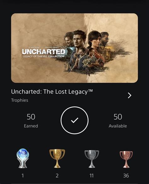 [Uncharted Lost Legacy] : r/Trophies