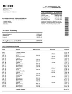 Novelty United Kingdom Bank Statement Generator PDF Simpli