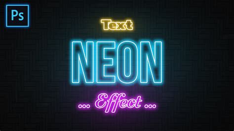 Texto En Neon Con Photoshop Como Crear Un Texto En Neon En Photoshop Images