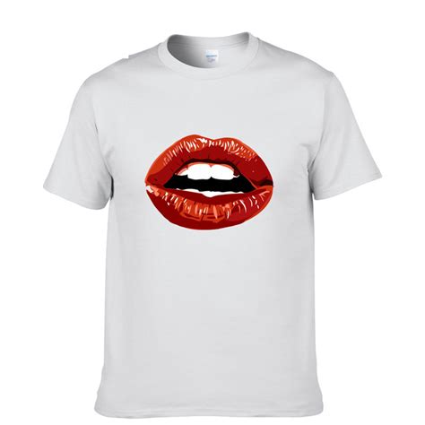 Sexy Lip Kiss T Shirt Design Inspired By Effect T Shirt Fashion Casual Novelty Cool Style Tshirt