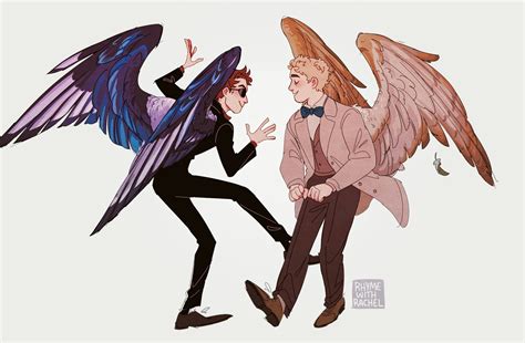 Good Omens Good Omens Book Bird Drawings Character Design