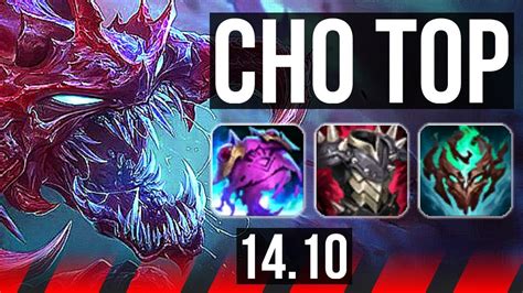 Cho Gath Vs Camille Top Winrate Solo Kills Rank Cho Euw