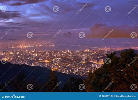 Beautiful View of George Town from Penang Hill Stock Photo - Image of ...