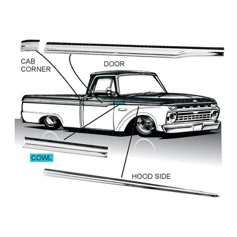 Cowl Molding 1965 66 Ford Trucks Dennis Carpenter Ford Restorations