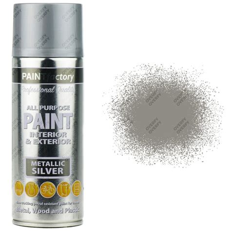 Metallic Silver Spray Paint All Purpose Ml Sprayster